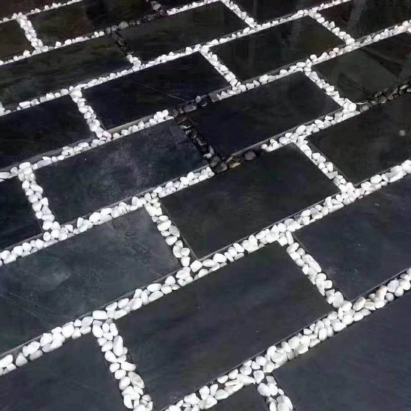 China Orient Black Carbon Level Slate Slabs and Tiles/Slate/Black